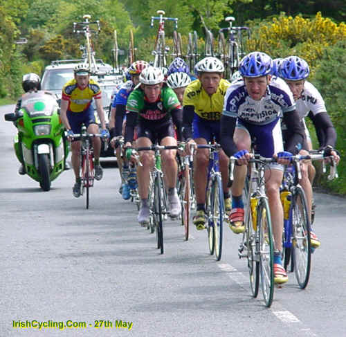 Julian Winn in yellow in the FBD Milk R�s 2000
