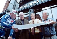 Paul Kane (Northern kave Kane CC), Jim TRainer, Seamus McGreevy and Sam Simpson,