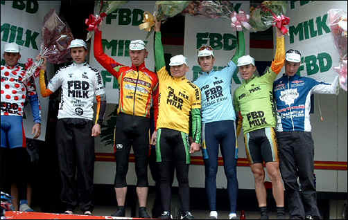 The Podium after stage 3