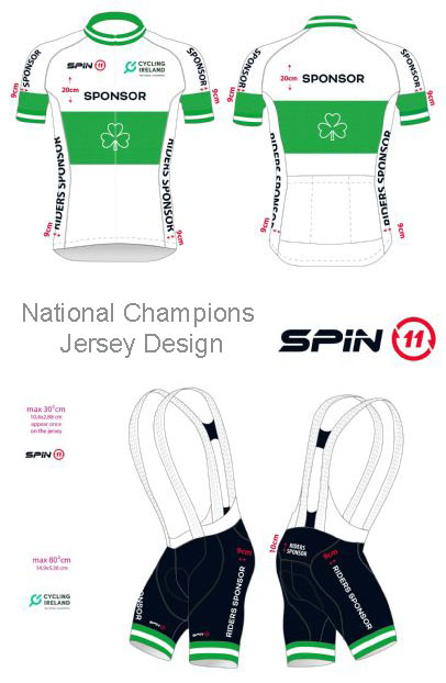 IrishCycling Updated Cycling Ireland National Champions Jersey Designs